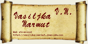 Vasiljka Marmut vizit kartica